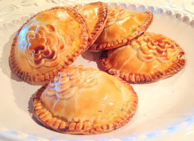 SAVORY SPRING THEME BREAKFAST PASTY: SMOKED SALMON, EGG & EDAM CHEESE