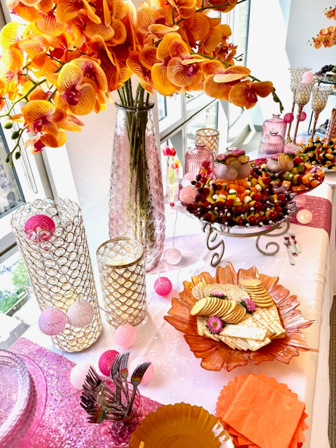 Full-service catering buffet set up by Fallier Food