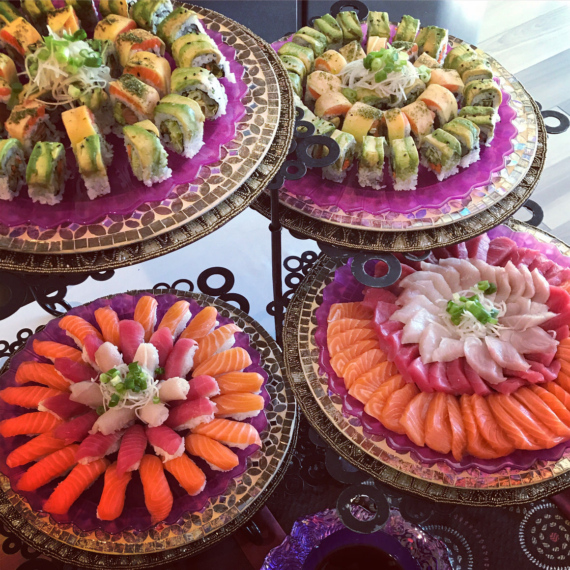 Wedding Reception - Passed Appetizers & Appetizer Buffet/Stations Full Service