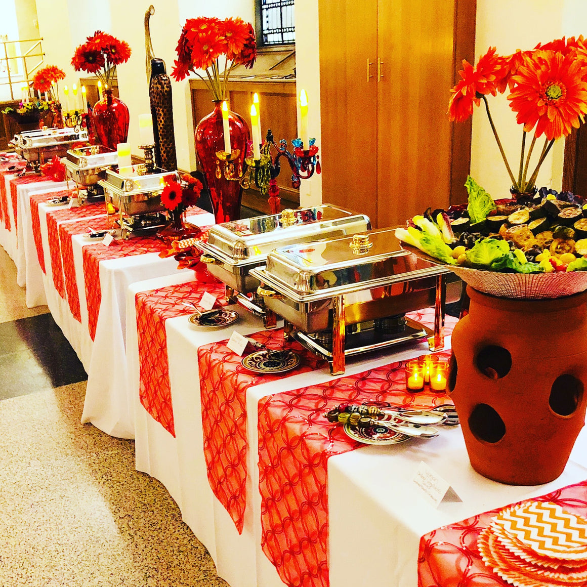 Wedding Reception - Passed Appetizers & Dinner Buffet Combinations Buffet Style Full Service